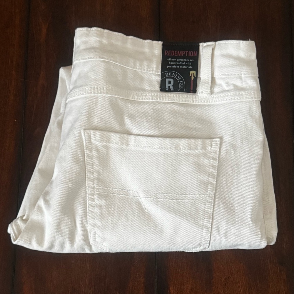 Redemption Denim Co. White Jeans 36 x 30
